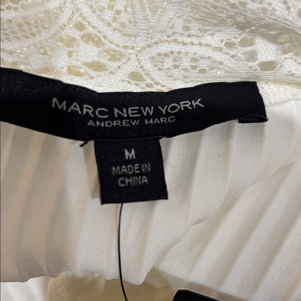 Marc New York Ivory Lace Trim Blouse - Picture 4 of 4
